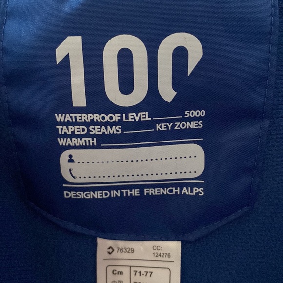 Decathlon Wed'ze Bib Waterproof Zip-Up Snow Pants 12 Months (71-77 cm) - Picture 12 of 14